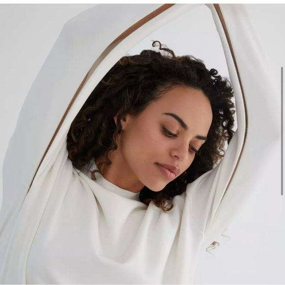 Kada NWT The Forever Funnel Neck Mini Dress Long Sleeve Lux Bodycon Stretchy - L - Picture 6 of 14